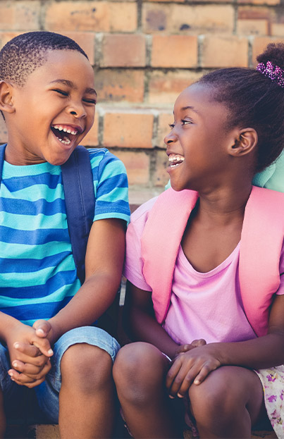 Charter School Students Laughing